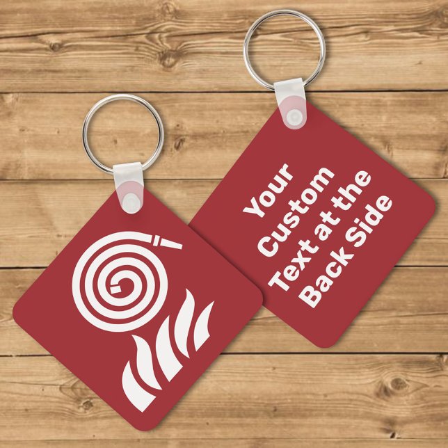 Fire Hose Safety Sign Key Ring (Creator Uploaded)