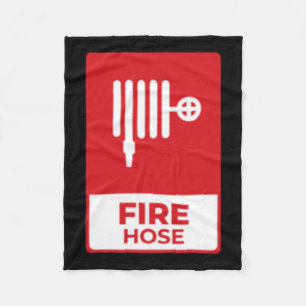 Fire Hose Sticker  Fleece Blanket