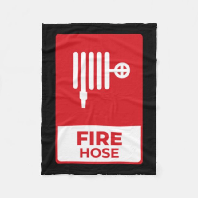 Fire Hose Sticker  Fleece Blanket (Front)