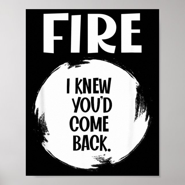 FIRE - Hot Packet Funny Taco Matching Halloween Poster (Front)
