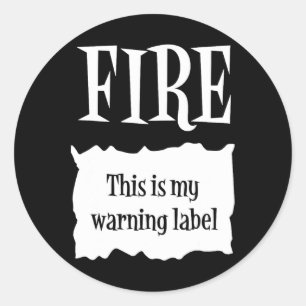 Fire - Hot Packet Halloween Taco Costume 1 Classic Round Sticker
