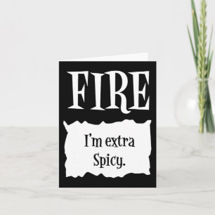 FIRE - Hot Packet Halloween Taco Costume  Card