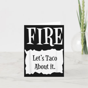 FIRE - Hot Packet Halloween Taco Costume Card