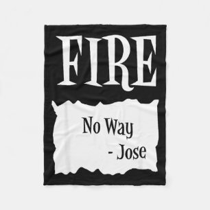 Fire - Hot Packet Halloween Taco Costume  Fleece Blanket