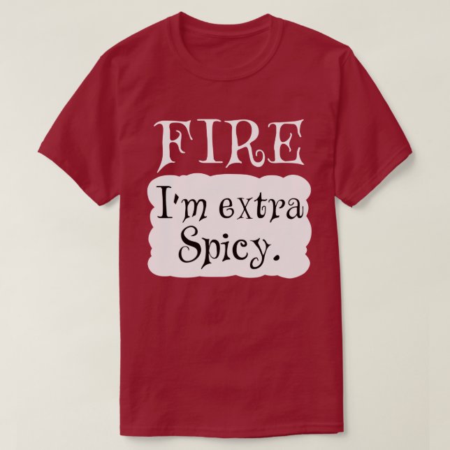 FIRE Hot Packet Halloween Taco Costume T-Shirt (Design Front)