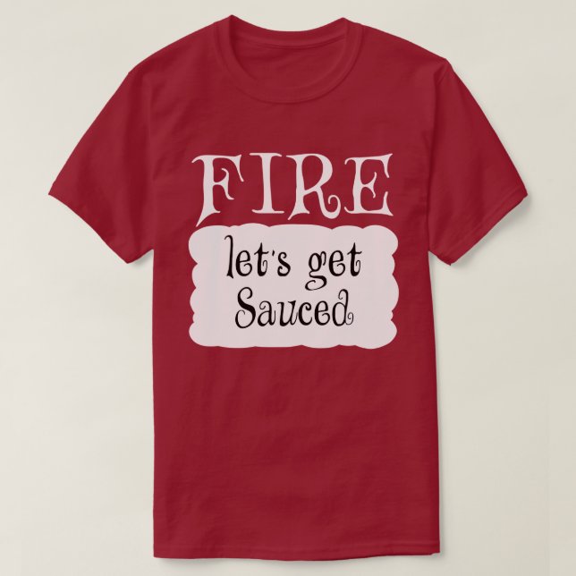 FIRE Hot Packet Halloween Taco Costume T-Shirt (Design Front)
