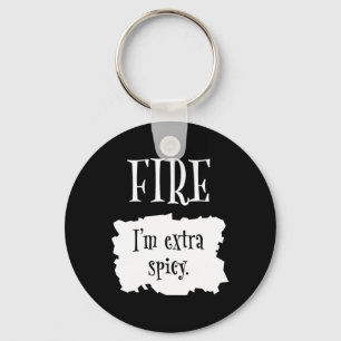 Fire Hot Packet Halloween Taco I'm Extra Spicy Cos Key Ring