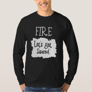Fire Hot Packet Taco Get Sauced  Halloween T-Shirt