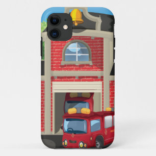 Fire House and Fire Truck iPhone 11 Case