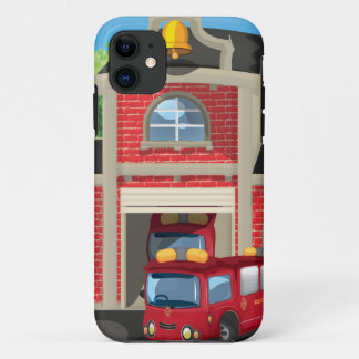 Fire House and Fire Truck iPhone 11 Case