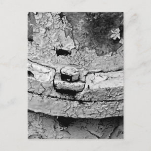 Fire Hydrant Bolt Cracked Paint Closeup Photo Postcard