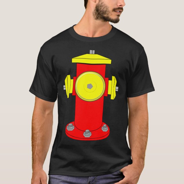 Fire Hydrant Costume Easy Simple Costumes Gift Pul T-Shirt (Front)