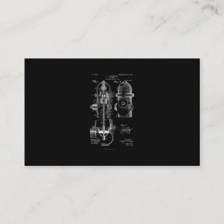 Fire Hydrant Patent Firefighter Gift Men Women Business Card