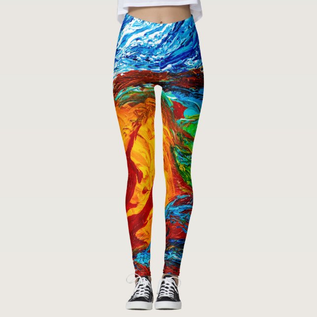 Fire & Ice Elementals Leggings (Front)