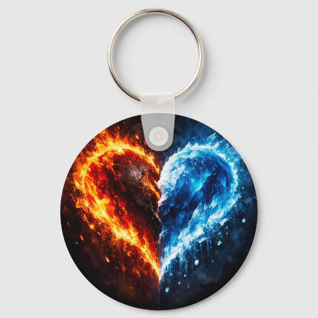 Fire & Ice  Key Ring (Front)