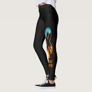 Fire & Ice Ribbon Leggings