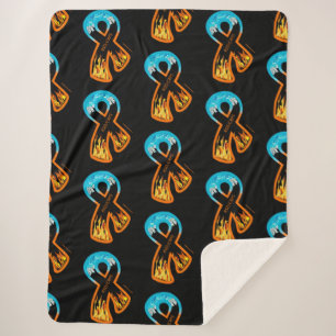 Fire & Ice Ribbon...RSD/CRPS Sherpa Blanket