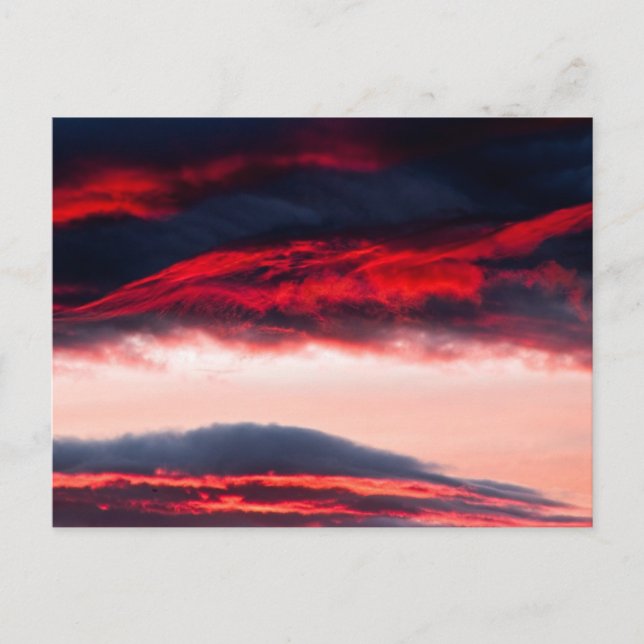 Fire in clouds postcard (Front)