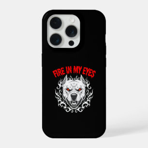 Fire in My Eyes - Pitbull iPhone 15 Pro Case