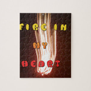 Fire in my heart briliant fireworks Hakuna Matata. Jigsaw Puzzle