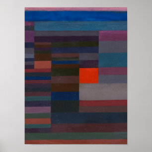 Fire in the Evening by Paul Klee Poster
