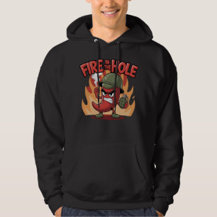 Fire in the Hole Spicy Chilli Pepper Funny Food Hoodie