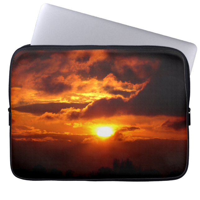 Fire in the Sky Laptop Sleeve (Front)