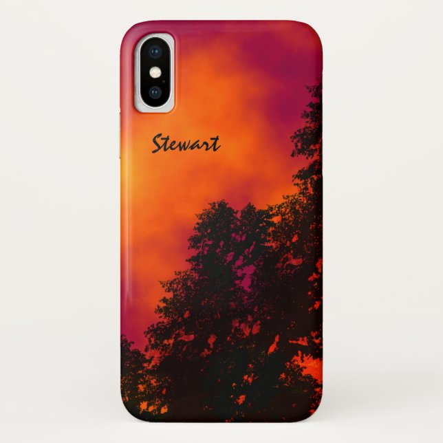 Fire in the Sky Personalised Case-Mate iPhone Case (Back)