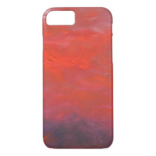 Fire in the Sky Purple and Red Abstract Landscape iPhone 8/7 Case