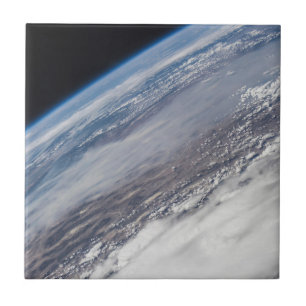 Fire In Yosemite National Park & Stanislaus Forest Ceramic Tile