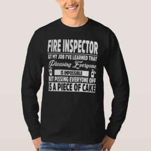 Fire Inspector Apparel Great Inspectors Design T-Shirt