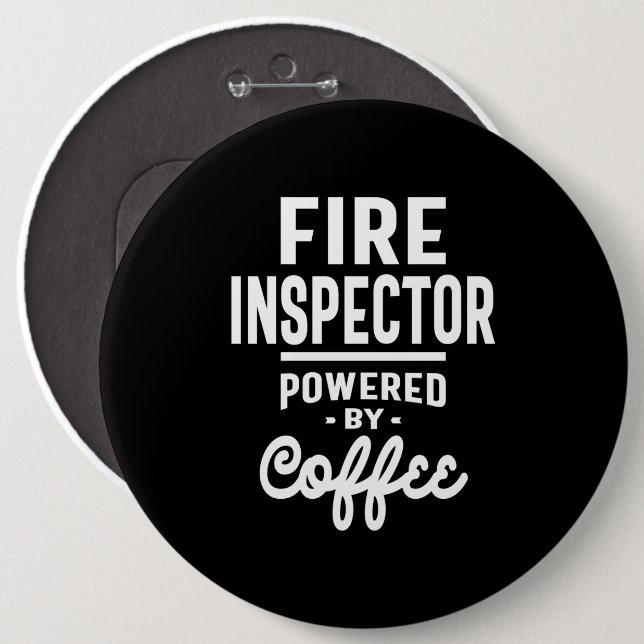 Fire Inspector Job Title Gift 6 Cm Round Badge (Front & Back)