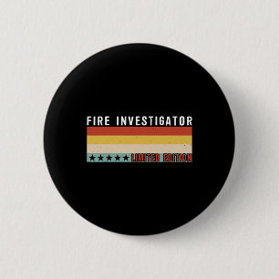 Fire Investigator Job Title Profession Worker Appr 6 Cm Round Badge