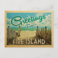 Fire Island Beach Vintage Travel