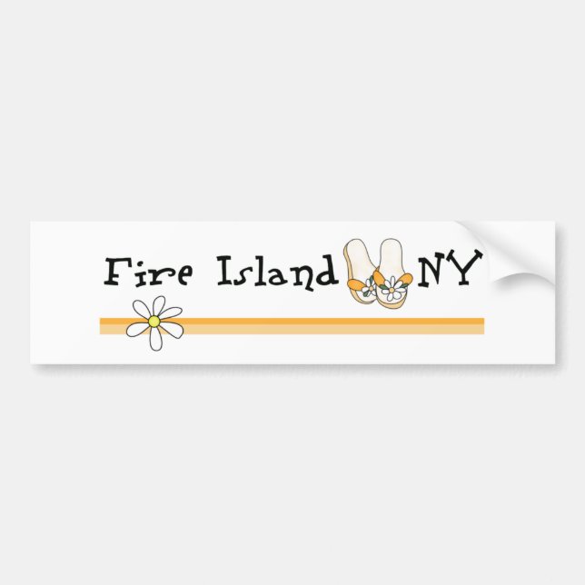 Fire Island Bumper Sticker (Front)