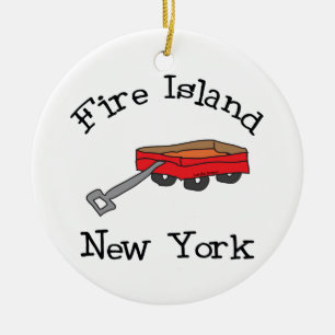 Fire Island Ceramic Tree Decoration