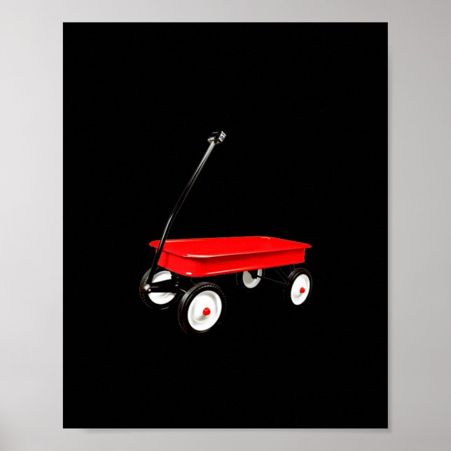 Fire Island Large Version Red Wagon Long Island Ny Poster (Front)