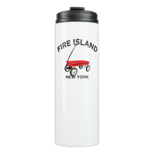 Fire Island large version Red Wagon Long Island NY Thermal Tumbler