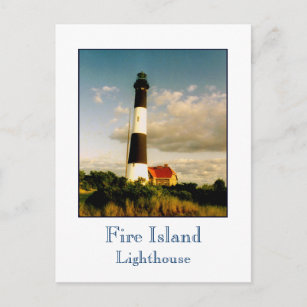 'Fire Island Lighthouse at Sunset' Postcard