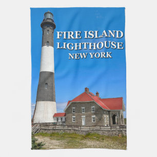 Fire Island Lighthouse, New York Tea Towel