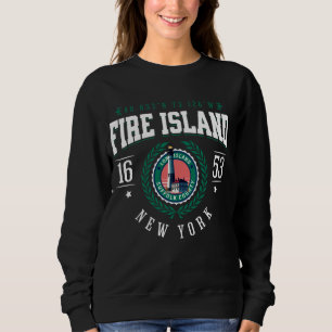 Fire Island New York Lighthouse Long Island NY Sou Sweatshirt