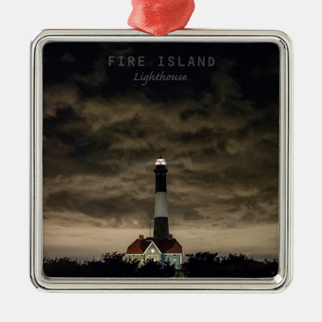 Fire Island NY. Metal Tree Decoration (Front)