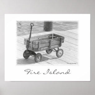 'Fire Island Wagon' Poster