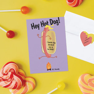 Fire Jumping Hot Kids School Valentine's Day Card