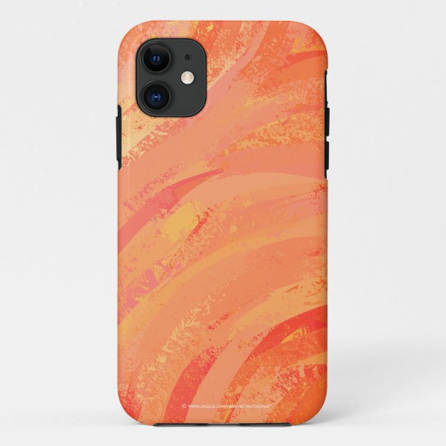 Fire Lake Orange Swirl Case-Mate iPhone Case (Back)