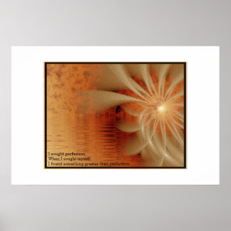Fire Lake Spiral Poster
