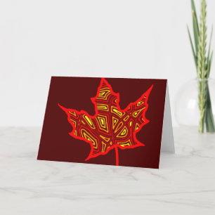 Fire Leaf - Customised Holiday Card