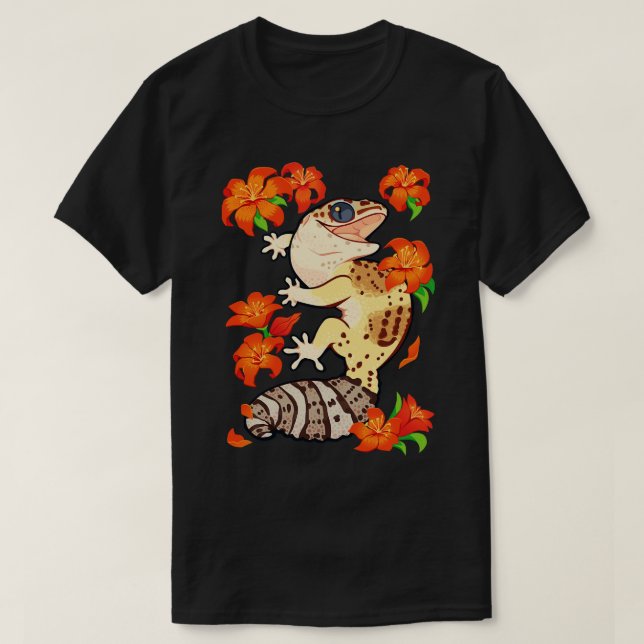 Fire lily gecko T-Shirt (Design Front)