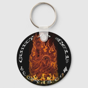 Fire Logo Key Ring