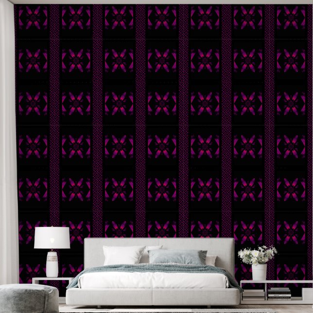 Fire Lotus Purple and Orange 2 Wallpaper (Bedroom)